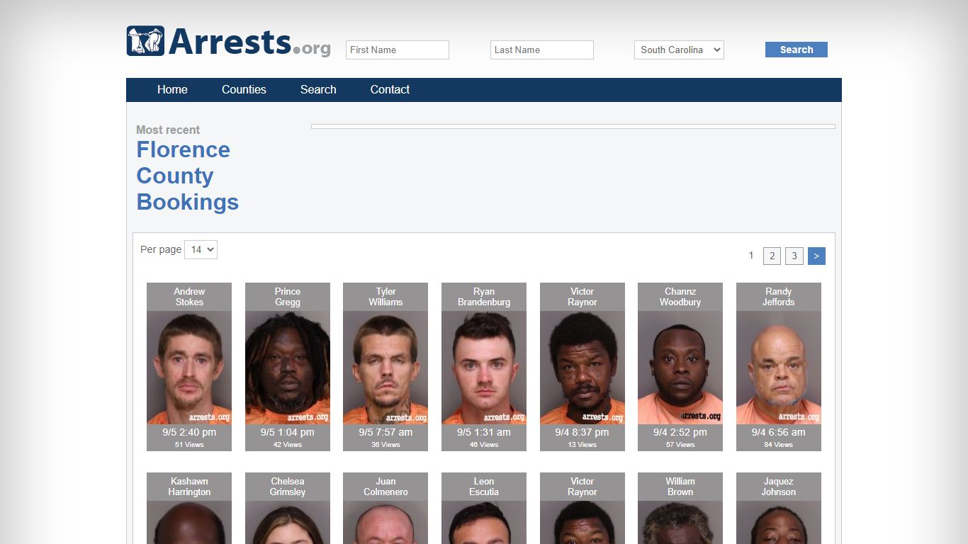 Florence County Arrests and Inmate Search